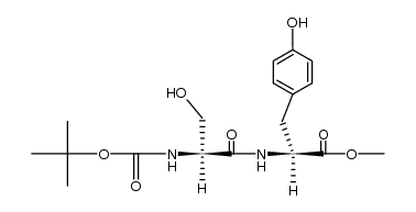 N&alpha;-tert-butoxycarbonylseryltyrosine methyl ester结构式