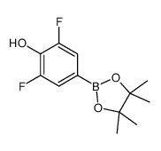 3,5-二氟-4-羟基苯硼酸频哪醇酯结构式