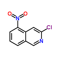 3-氯-5-硝基异喹啉结构式