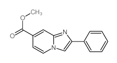 Imidazo[1,2-a]pyridine-7-carboxylicacid, 2-phenyl-, methyl ester结构式