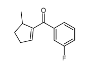 (3-fluorophenyl)(5-methylcyclopent-1-en-1-yl)methanone结构式