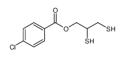 2,3-bis(sulfanyl)propyl 4-chlorobenzoate结构式