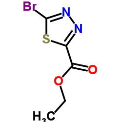 5-溴-1,3,4-噻二唑-2-羧酸乙酯结构式