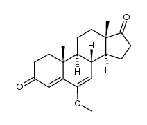 6-methoxy-4,6-androstadiene-3,17-dione结构式
