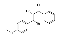 2,3-dibromo-3-(4-methoxyphenyl)-1-phenylpropan-1-one结构式