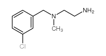 N1-(3-氯苄基)-n1-甲基-1,2-乙二胺结构式