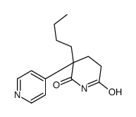 3-butyl-3-(4-pyridyl)piperidine-2,6-dione结构式