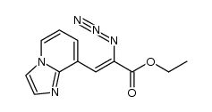 ethyl α-azido-β-(imidazo[1,2-a]pyridin-8-yl)propenoate结构式