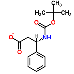 S-Boc-β-苯丙氨酸结构式