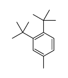 1,2-ditert-butyl-4-methylbenzene结构式