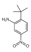 2-叔丁基-5-硝基-苯胺结构式