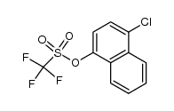 4-chloro-1-naphthyl trifluoromethanesulfonate结构式