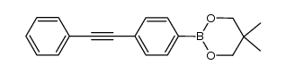 5,5-dimethyl-2-[4-(phenylethynyl)phenyl]-1,3,2-dioxaborinane结构式