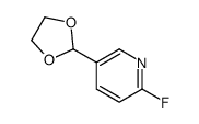 5-(1,3-Dioxolan-2-yl)-2-fluoropyridine结构式
