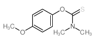 Carbamothioic acid,N,N-dimethyl-, O-(4-methoxyphenyl) ester结构式