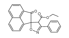 Ethyl 2-oxo-3'-phenylspiro[acenaphthylene-1-(2H),5'(4'H)-isoxazole]-4'-carboxylate结构式