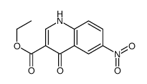 4-Hydroxy-6-nitro-quinoline-3-carboxylic acid ethyl ester结构式