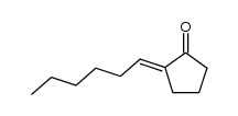 (E)-2-n-hexylidenecyclopentanone结构式