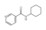 3-Pyridinecarboxamide,N-cyclohexyl-结构式
