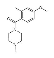 1-(4-methoxy-2-methylbenzoyl)-4-methylpiperazine结构式