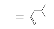 2-Methyl-2-hepten-5-yn-4-one结构式