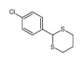 2-(4-氯苯基)-1,3-二噻烷结构式