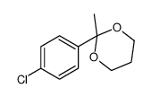 2-(4-chlorophenyl)-2-methyl-1,3-dioxane结构式