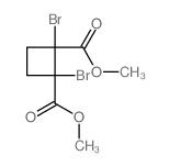 1,2-Cyclobutanedicarboxylicacid, 1,2-dibromo-, dimethyl ester, cis- (8CI,9CI)结构式