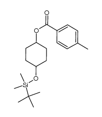 4-(tert-butyldimethylsilyloxy)cyclohexyl 4-methylbenzoate结构式