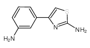 4-(3-氨基苯基)-噻唑-2-胺结构式