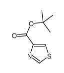 4-Thiazolecarboxylic acid tert-butyl ester结构式