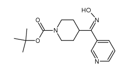 (E)-tert-butyl 4-[(hydroxyimino)(pyridin-3-yl)methyl]-piperidine-1-carboxylate结构式