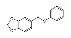 5-(phenylsulfanylmethyl)-1,3-benzodioxole结构式