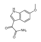 2-(6-methoxy-1H-indol-3-yl)-2-oxoacetamide结构式