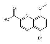 5-bromo-8-methoxyquinoline-2-carboxylic acid结构式