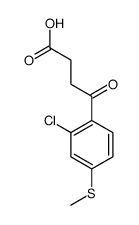 4-[2-CHLORO-4-(METHYLTHIO)PHENYL]-4-OXOBUTYRIC ACID结构式