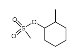cis- and trans-1-methanesulphonyl-2-methylcyclohexane结构式
