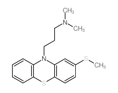 10H-Phenothiazine-10-propanamine,N,N-dimethyl-2-(methylthio)-结构式
