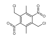 2,5-bis(chloromethyl)-3,6-dimethyl-1,4-dinitrobenzene结构式