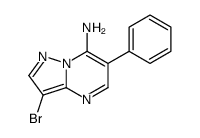 3-Bromo-6-phenylpyrazolo[1,5-a]pyrimidin-7-amine结构式