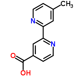 4’-甲基-2,2’-联吡啶-4-甲酸结构式