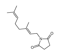 1-[(2E)-3,7-dimethylocta-2,6-dienyl]pyrrolidine-2,5-dione结构式