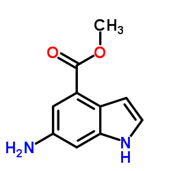 6-氨基吲哚-4-甲酸甲酯结构式