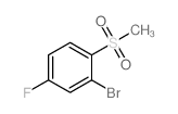 2-溴-4-氟-1-(甲基磺酰基)苯结构式