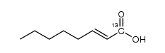 (E)-[1-13C]-oct-2-enoic acid结构式