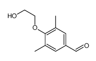 4-(2-羟基乙氧基)-3,5-二甲基苯甲醛结构式
