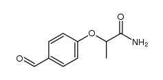 2-(4-formylphenoxy)propanamide结构式