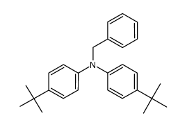 bis(4-tert-butylphenyl)benzylamine结构式