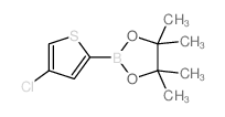 2-(4-Chlorothiophen-2-yl)-4,4,5,5-tetramethyl-1,3,2-dioxaborolane结构式
