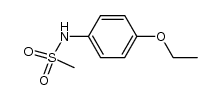 methanesulfonic acid p-phenetidide结构式